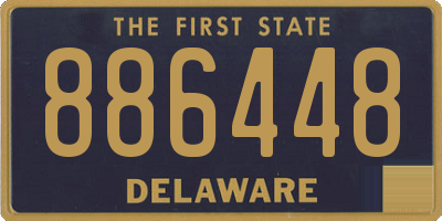 DE license plate 886448