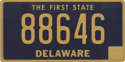 DE license plate 88646