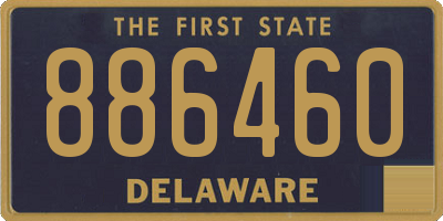 DE license plate 886460