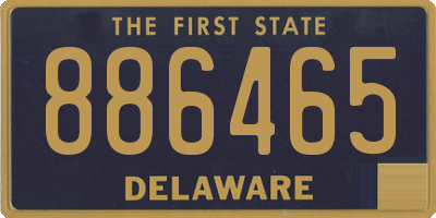 DE license plate 886465