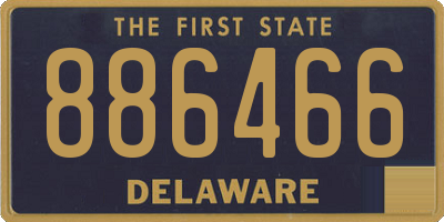 DE license plate 886466