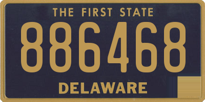 DE license plate 886468