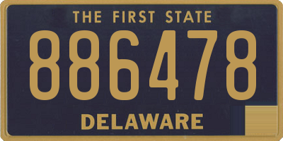 DE license plate 886478