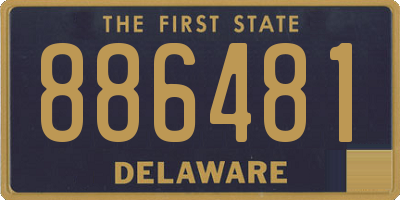 DE license plate 886481