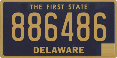DE license plate 886486