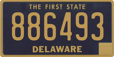 DE license plate 886493