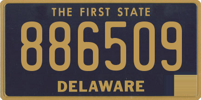 DE license plate 886509