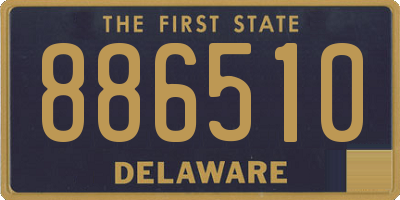 DE license plate 886510