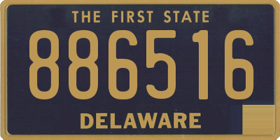 DE license plate 886516
