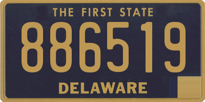 DE license plate 886519