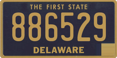 DE license plate 886529