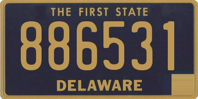 DE license plate 886531