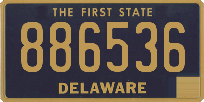 DE license plate 886536