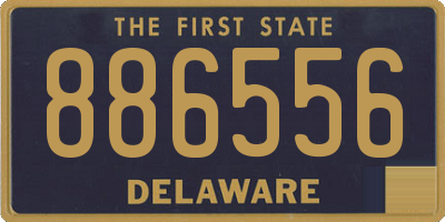 DE license plate 886556