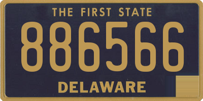DE license plate 886566