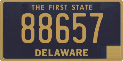 DE license plate 88657