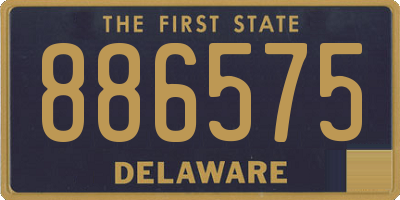 DE license plate 886575