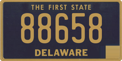 DE license plate 88658