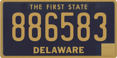 DE license plate 886583