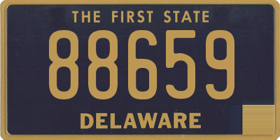 DE license plate 88659