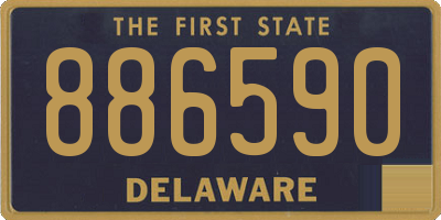 DE license plate 886590