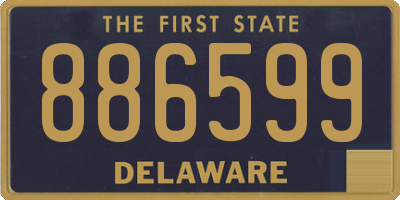 DE license plate 886599