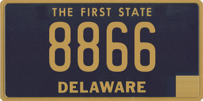 DE license plate 8866