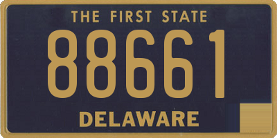 DE license plate 88661