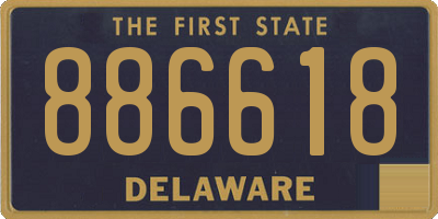 DE license plate 886618