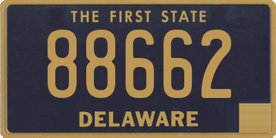DE license plate 88662