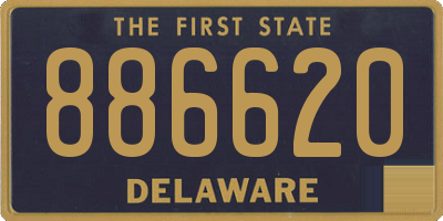 DE license plate 886620