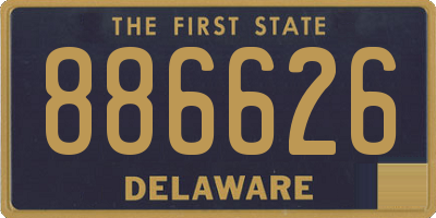 DE license plate 886626