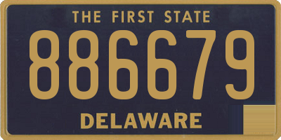 DE license plate 886679
