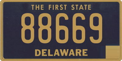 DE license plate 88669