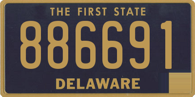 DE license plate 886691