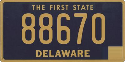 DE license plate 88670