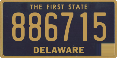 DE license plate 886715