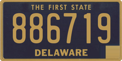 DE license plate 886719