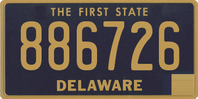 DE license plate 886726