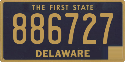 DE license plate 886727
