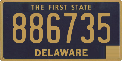 DE license plate 886735