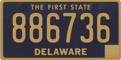 DE license plate 886736
