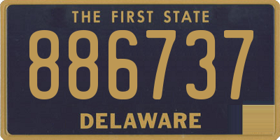 DE license plate 886737