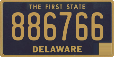 DE license plate 886766