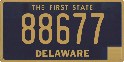 DE license plate 88677