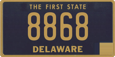 DE license plate 8868