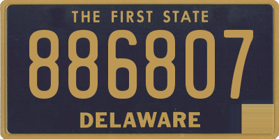 DE license plate 886807