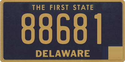 DE license plate 88681