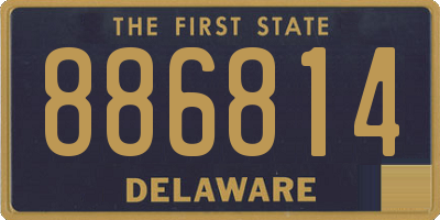 DE license plate 886814