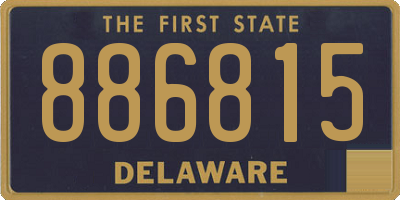 DE license plate 886815